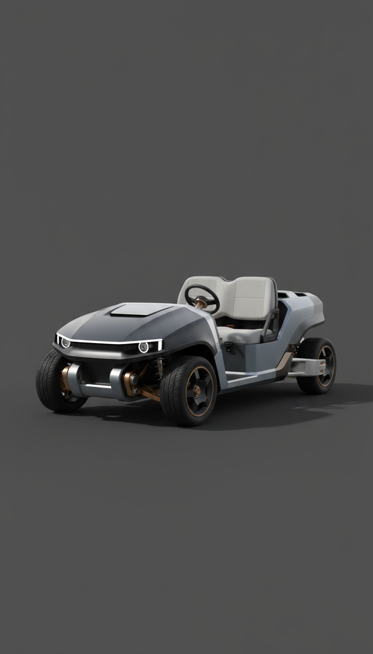 Urban Golf Car with Matte Finish